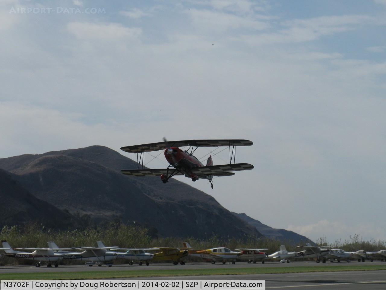 N3702F, 1976 Great Lakes 2T-1A-2 Sport Trainer C/N 0739, 1976 Great Lakes 2T-1A-2 SPORT TRAINER, Lycoming AEIO-360-B1G6 180 Hp, takeoff climb Rwy 04