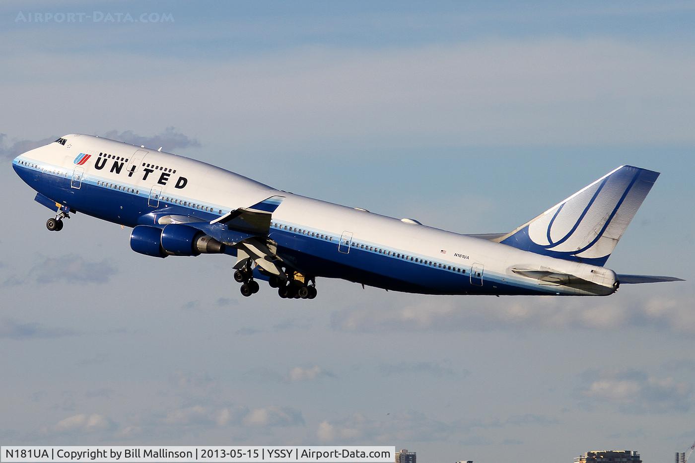 N181UA, 1991 Boeing 747-422 C/N 25278, AWAY TO SFO