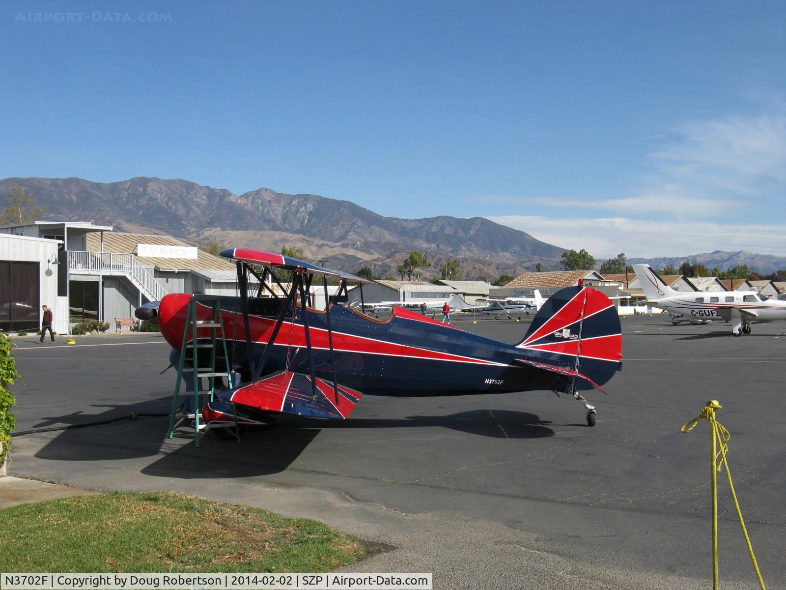 N3702F, 1976 Great Lakes 2T-1A-2 Sport Trainer C/N 0739, 1976 Great Lakes 2T-1A-2 SPORT TRAINER, Lycoming AEIO-360-B1G6 180 Hp, refueling