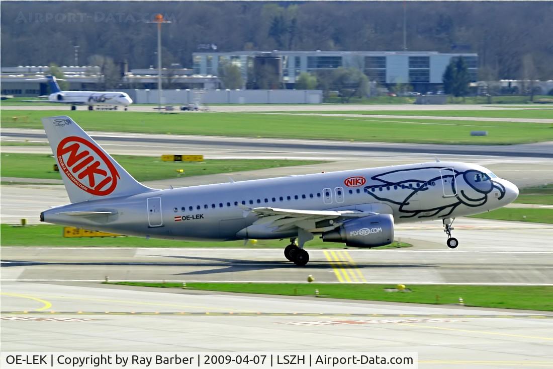 OE-LEK, 2007 Airbus A319-112 C/N 3019, Airbus A319-132 [3019] (flyniki) Zurich~HB 07/04/2009