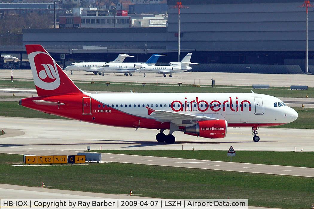 HB-IOX, 2008 Airbus A319-112 C/N 3604, Airbus A319-112 [3604] (Air Berlin) Zurich~HB 07/04/2009