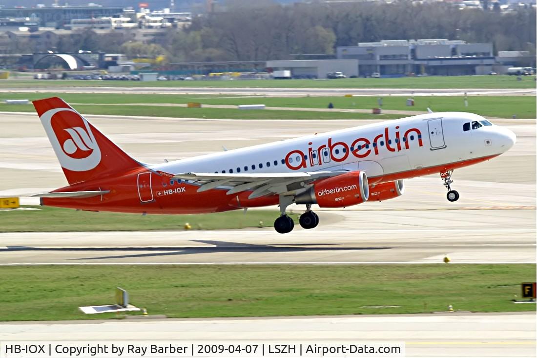 HB-IOX, 2008 Airbus A319-112 C/N 3604, Airbus A319-112 [3604] (Air Berlin) Zurich~HB 07/04/2009