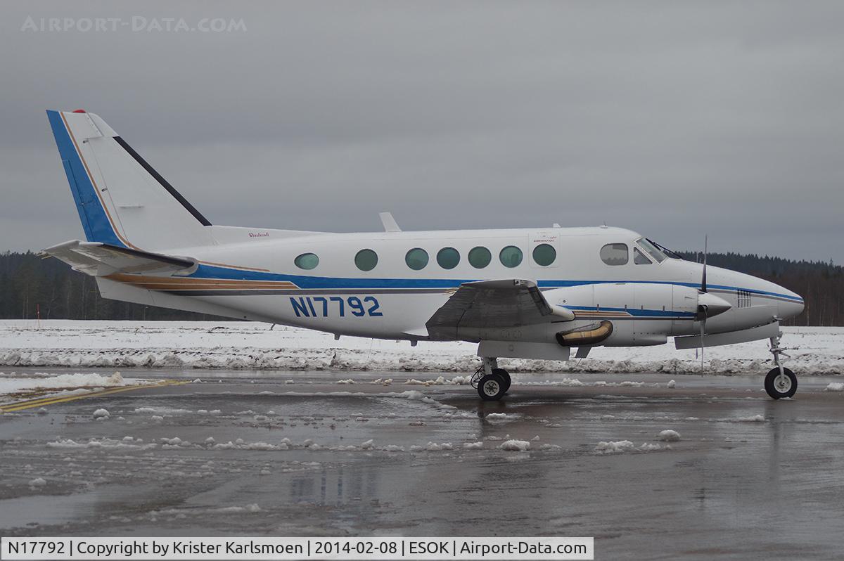 N17792, 1978 Beech B100 King Air C/N BE-41, Visitor to Rally Sweden 2014