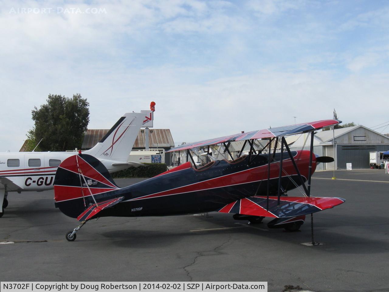 N3702F, 1976 Great Lakes 2T-1A-2 Sport Trainer C/N 0739, 1976 Great Lakes 2T-1A-2 SPORT TRAINER, Lycoming AEIO-360-B1G6 180 Hp full-inverted systems, classic revival of a revered early aerobatic trainer. Oregon visitor.
