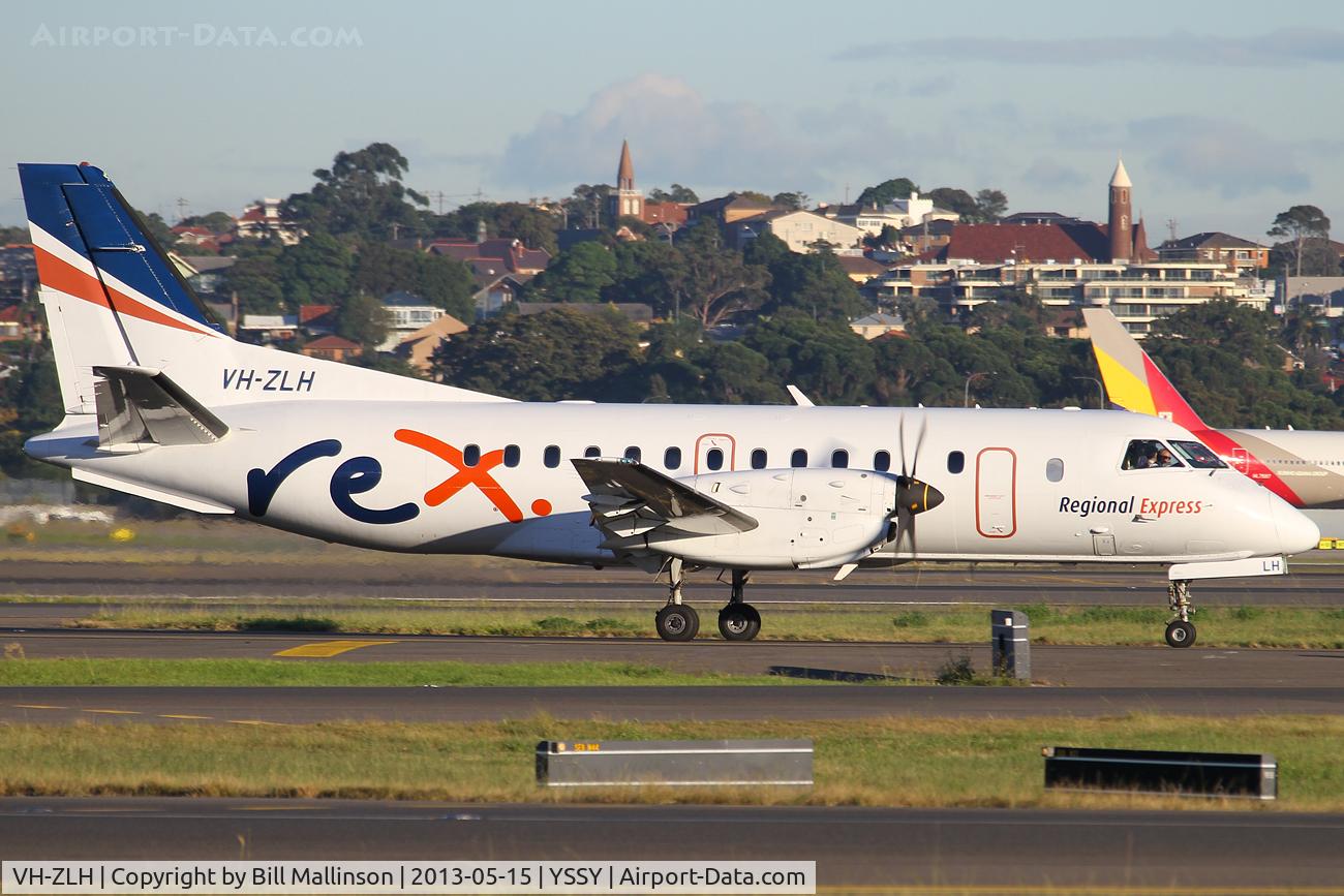 VH-ZLH, 1995 Saab 340B C/N 340B-376, TAXI TO TERMINAL
