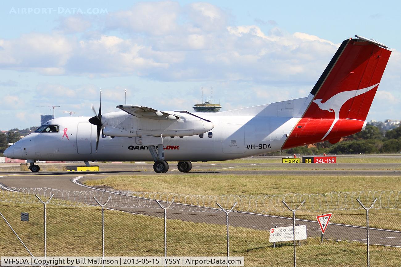 VH-SDA, 1997 De Havilland Canada DHC-8-202 Dash 8 C/N 482, TAXI TO 34R