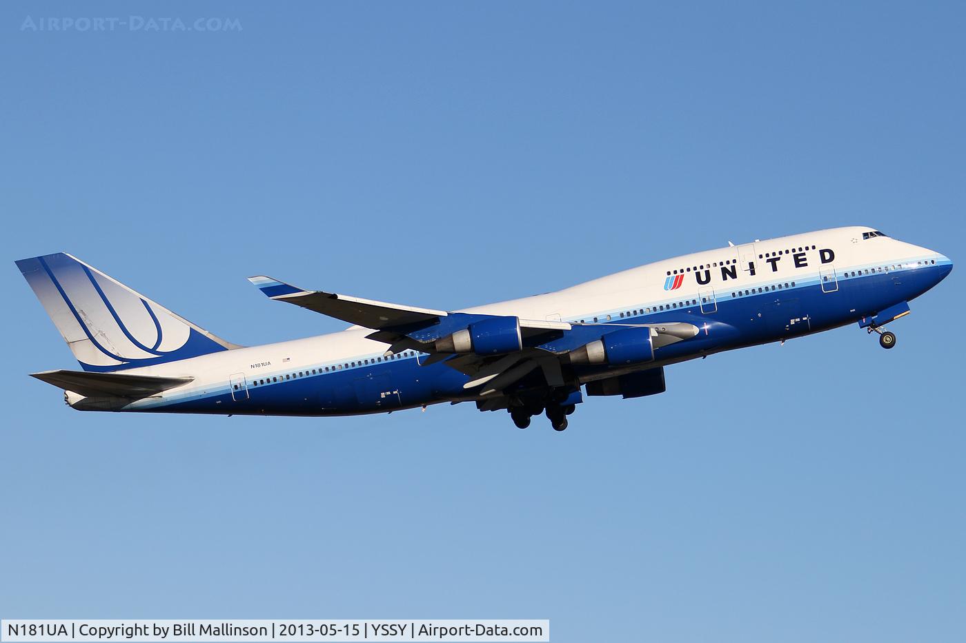 N181UA, 1991 Boeing 747-422 C/N 25278, AWAY TO THE US of A