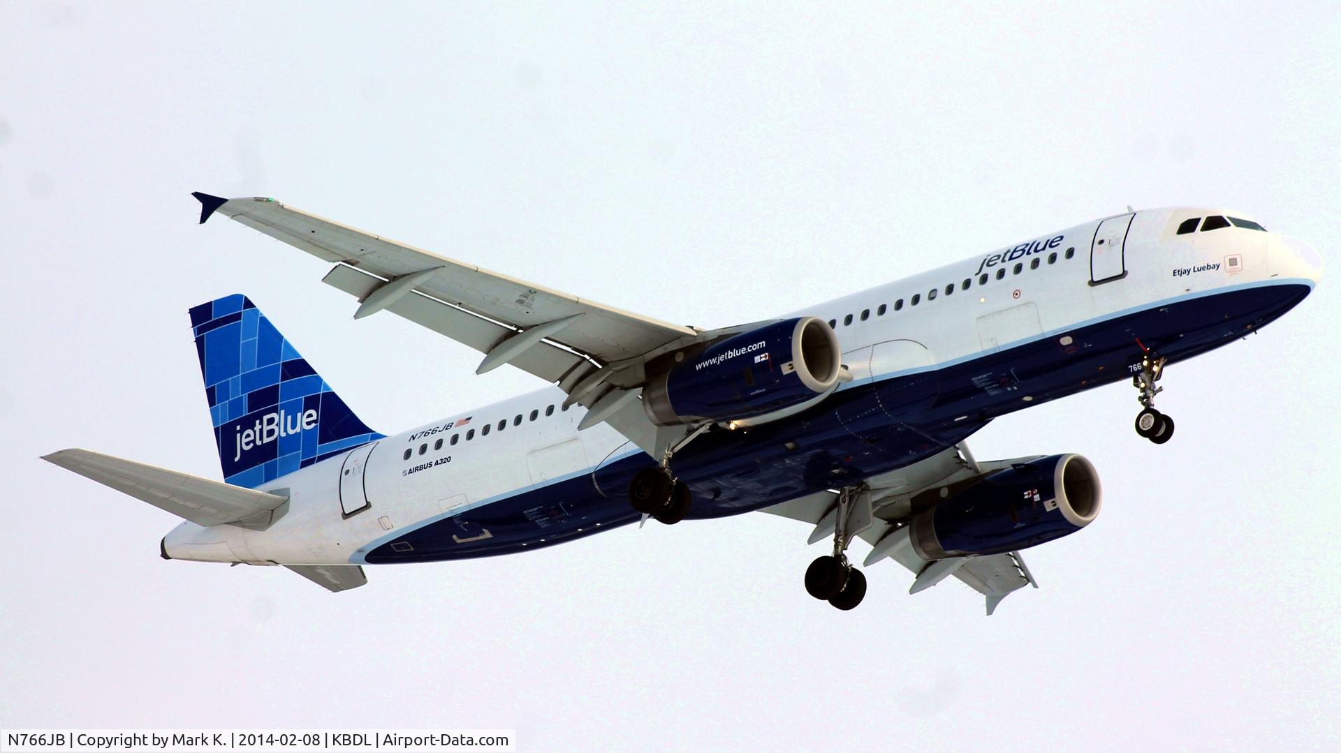 N766JB, 2008 Airbus A320-232 C/N 3724, JetBlue 1534, an Airbus A320-232, 