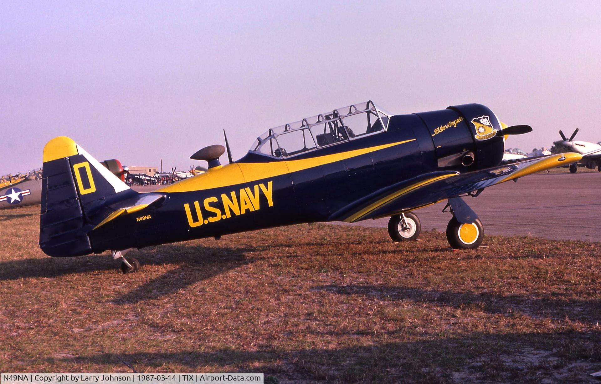 N49NA, 1949 North American T-6G Texan C/N 168-490, I loaded this a/c before but I shot it at TIX not LAL.