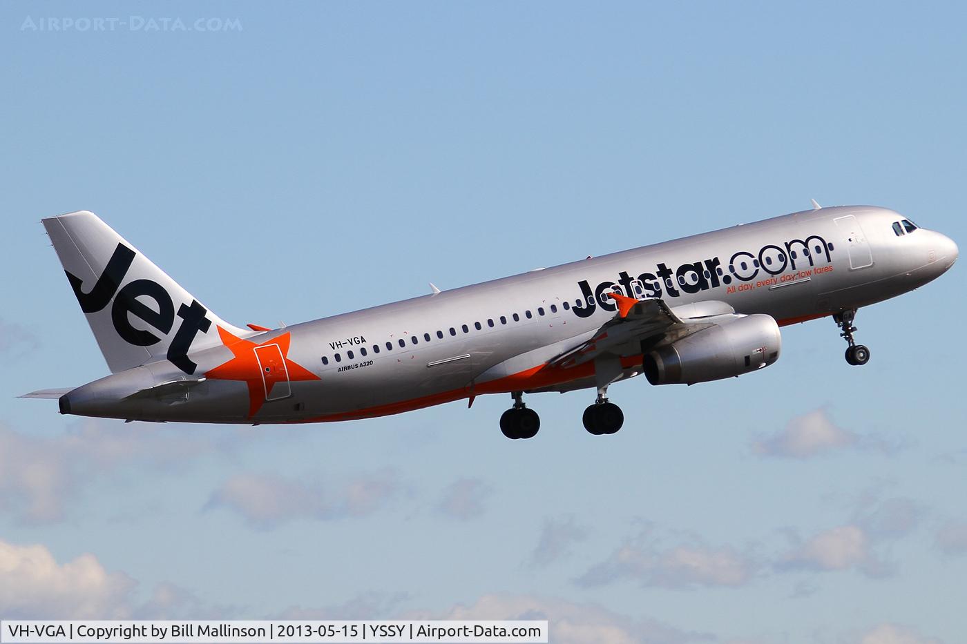 VH-VGA, 2011 Airbus A320-232 C/N 4899, OFF FROM 34L
