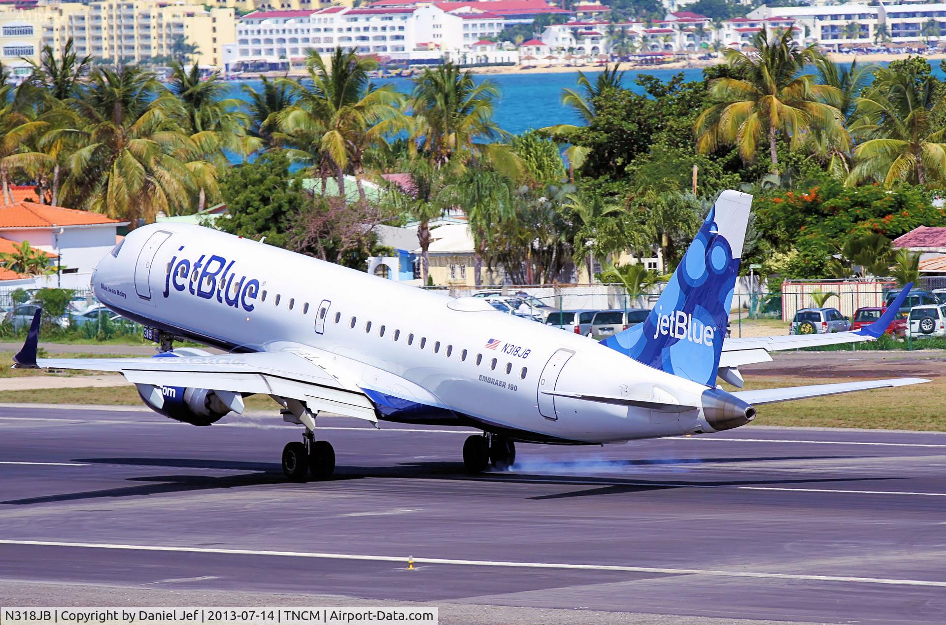 N318JB, 2010 Embraer ERJ-190-100 IGW 190AR C/N 19000364, N318JB