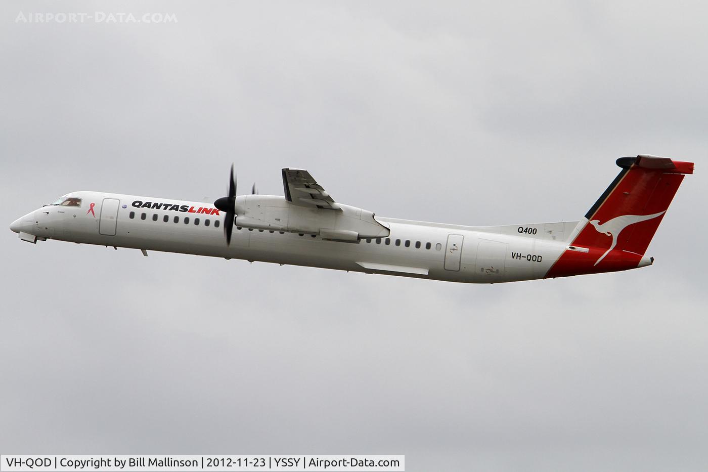 VH-QOD, 2006 De Havilland Canada DHC-8-402Q Dash 8 C/N 4123, OFF FROM 16R