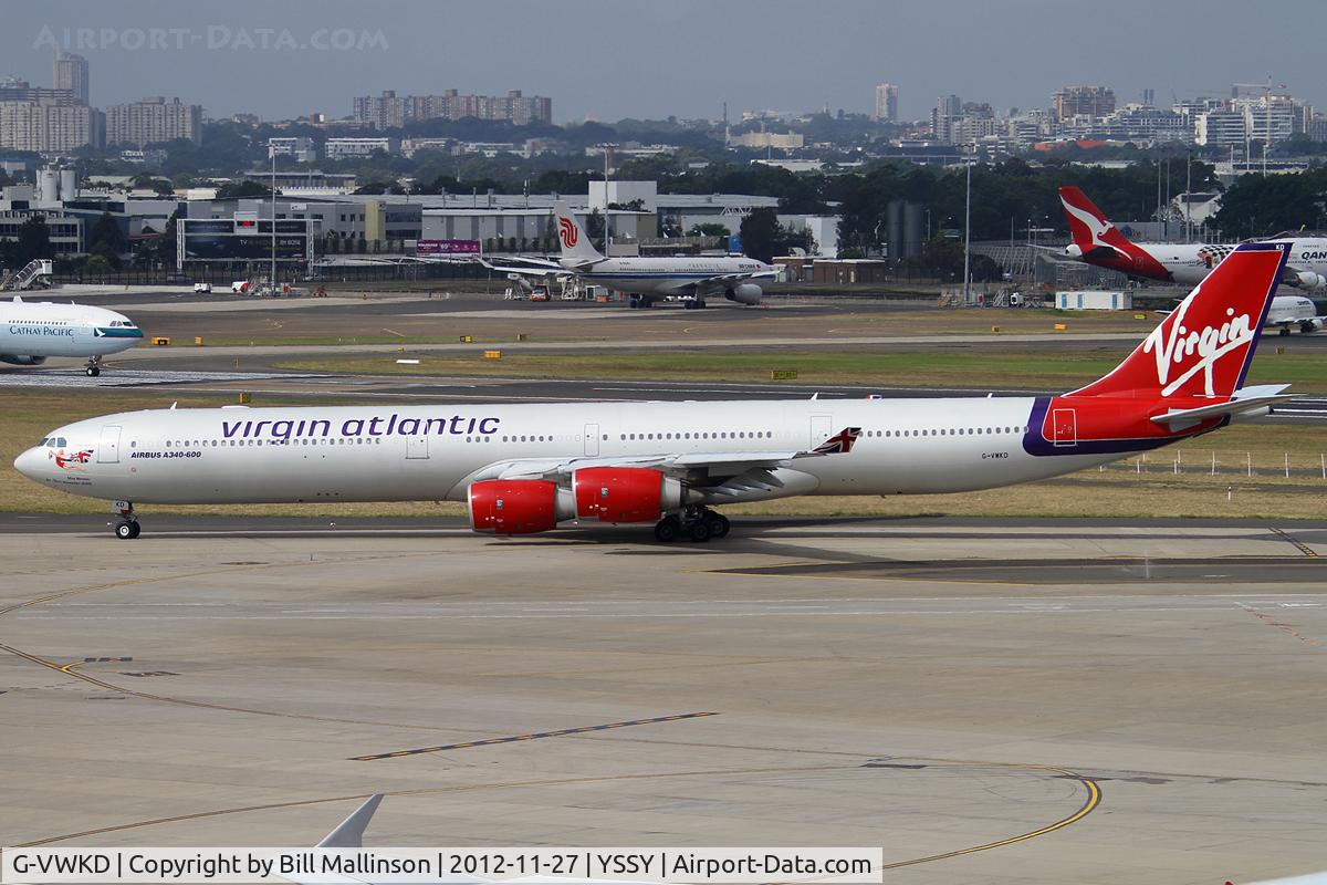 G-VWKD, 2005 Airbus A340-642 C/N 706, READY FOR A 16R DEPARTURE TO HKG