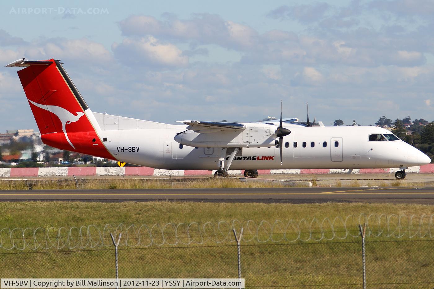 VH-SBV, 2003 De Havilland Canada DHC-8-315Q Dash 8 C/N 595, TAXI FROM 16L