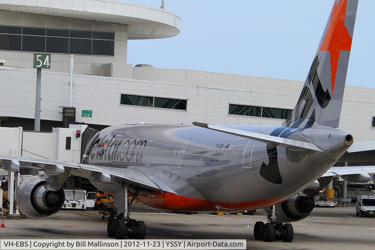 VH-EBS, 2011 Airbus A330-202 C/N 1258, up its kilt