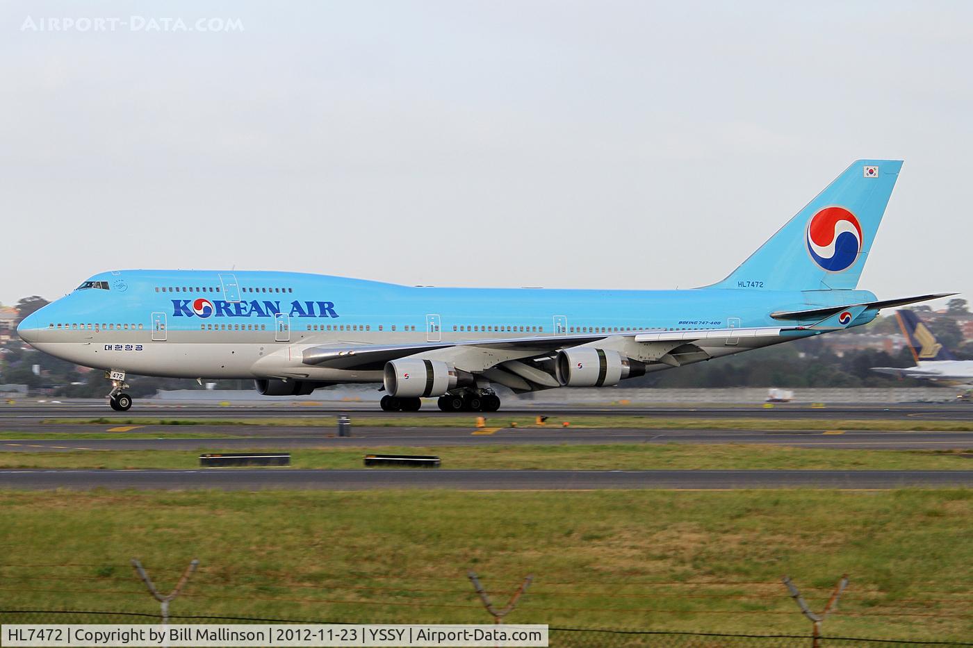 HL7472, 1996 Boeing 747-4B5 C/N 26403, Landed on 16R