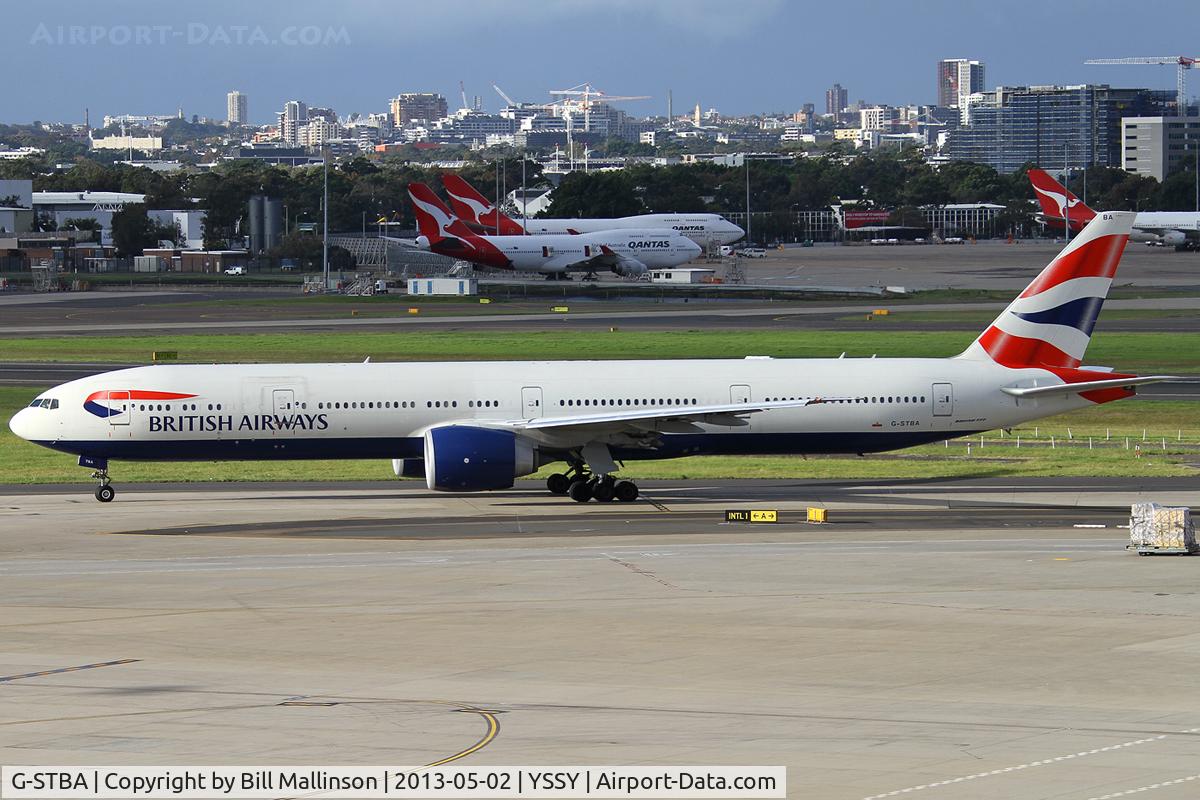 G-STBA, 2010 Boeing 777-336/ER C/N 40542, Taxiing for 16R