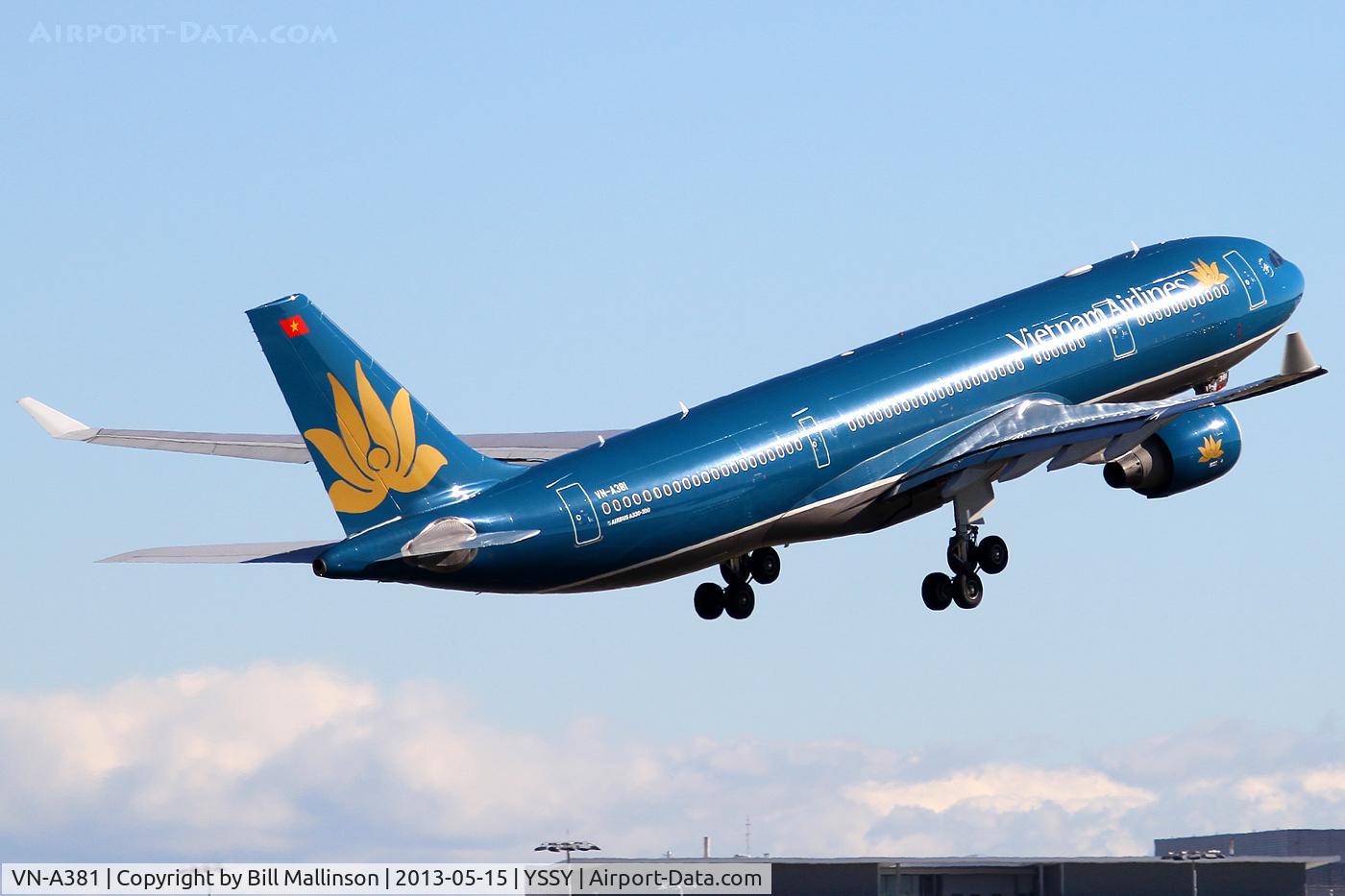 VN-A381, 2011 Airbus A330-223 C/N 1266, off to SGN then HAN