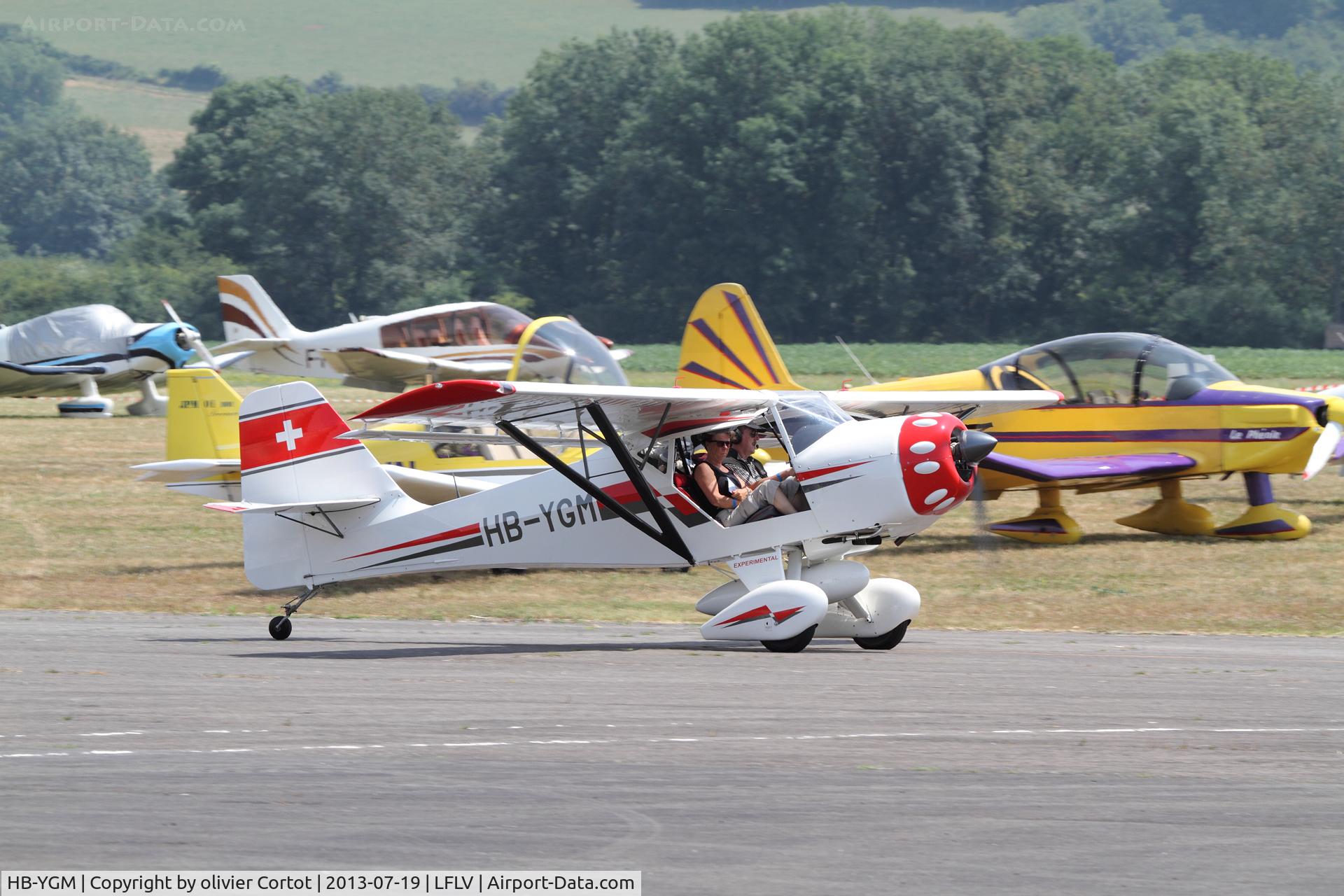 HB-YGM, 2001 Skystar Kitfox C/N C95040107, Vichy fly-in 2013