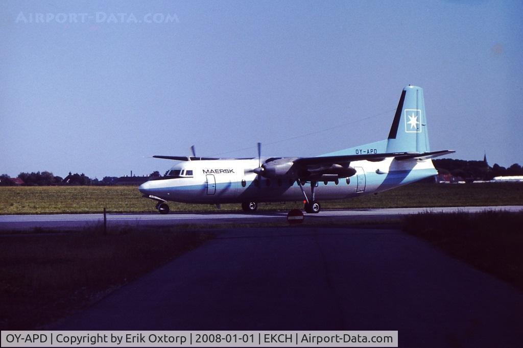 OY-APD, Fokker F-27 600 C/N 10437, OY-APD in CPH