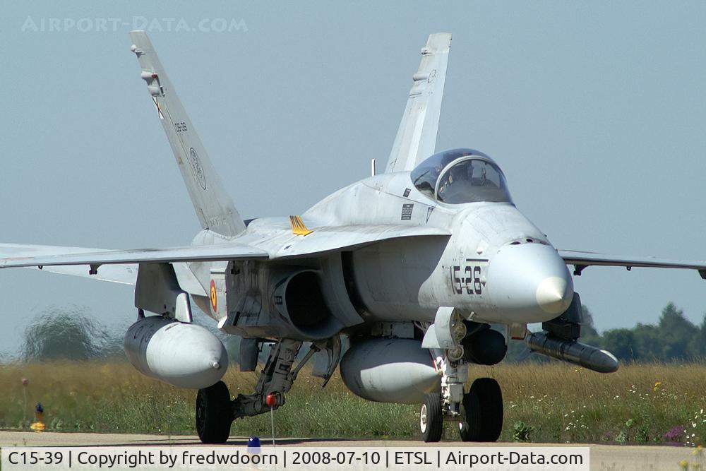 C15-39, McDonnell Douglas EF-18A Hornet C/N 0670/A544, Ala 15 a/c from Zaragoza