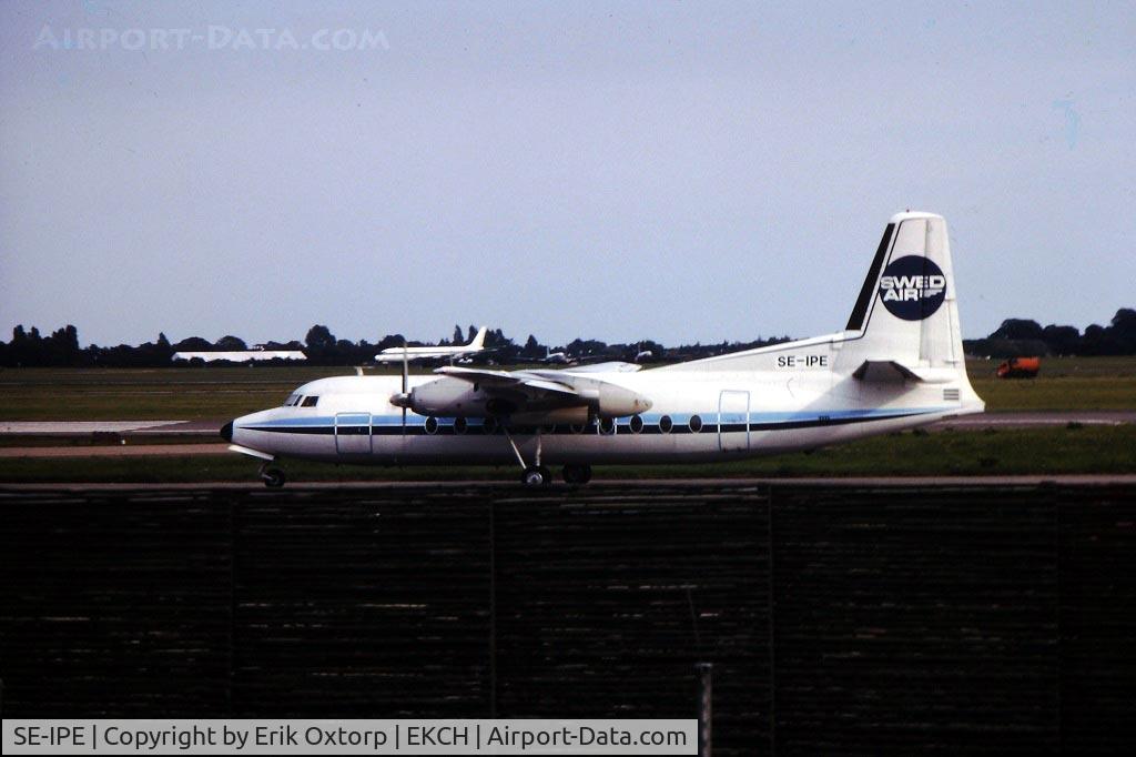 SE-IPE, 1959 Fairchild F-27F C/N 68, SE-IPE in CPH