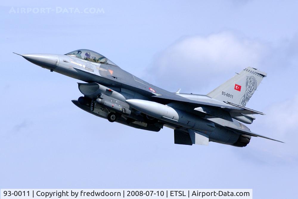 93-0011, Lockheed F-16C Fighting Falcon C/N 4R-133, 181 filo a/c