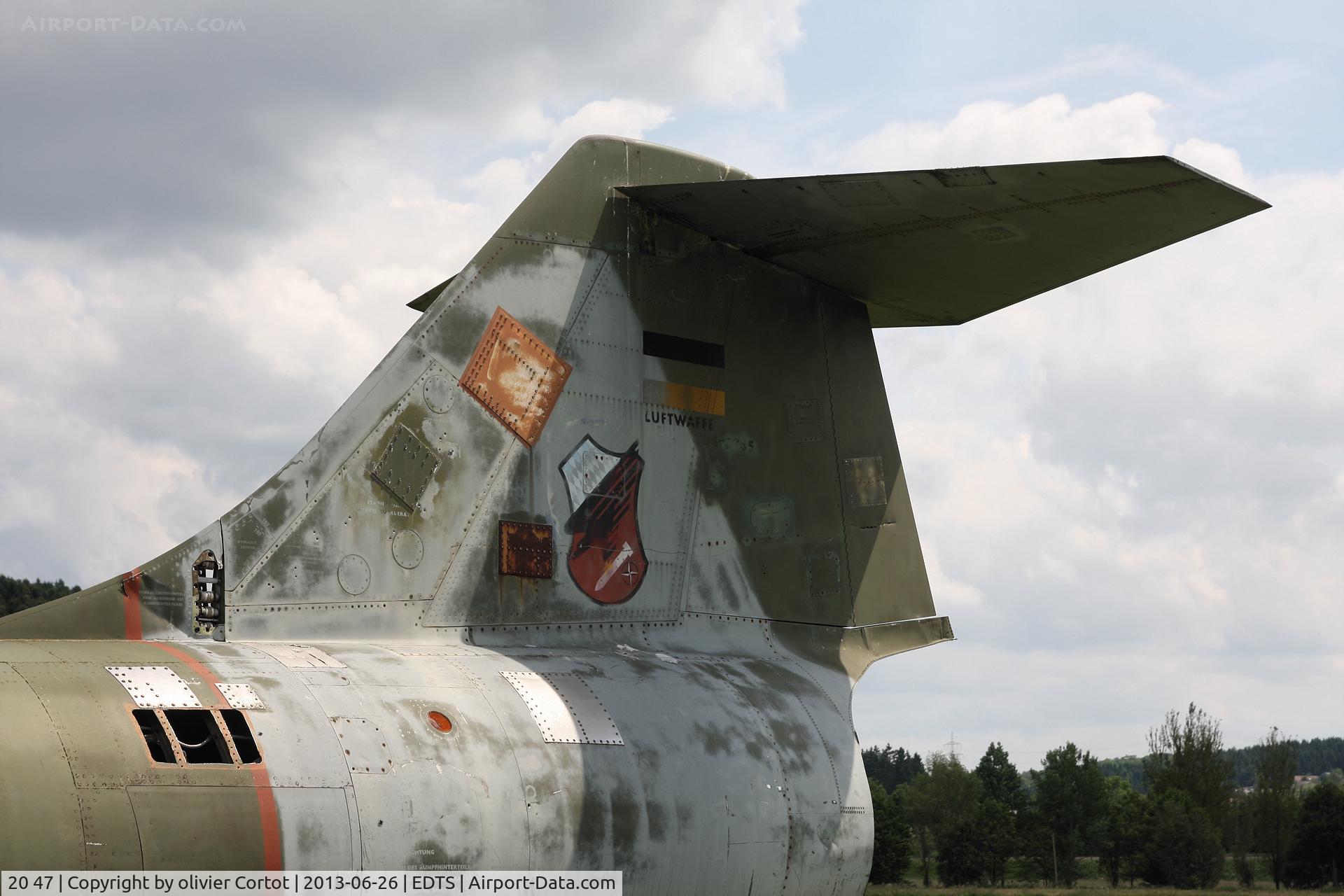 20 47, Lockheed F-104G Starfighter C/N 683-2055, tail close-up