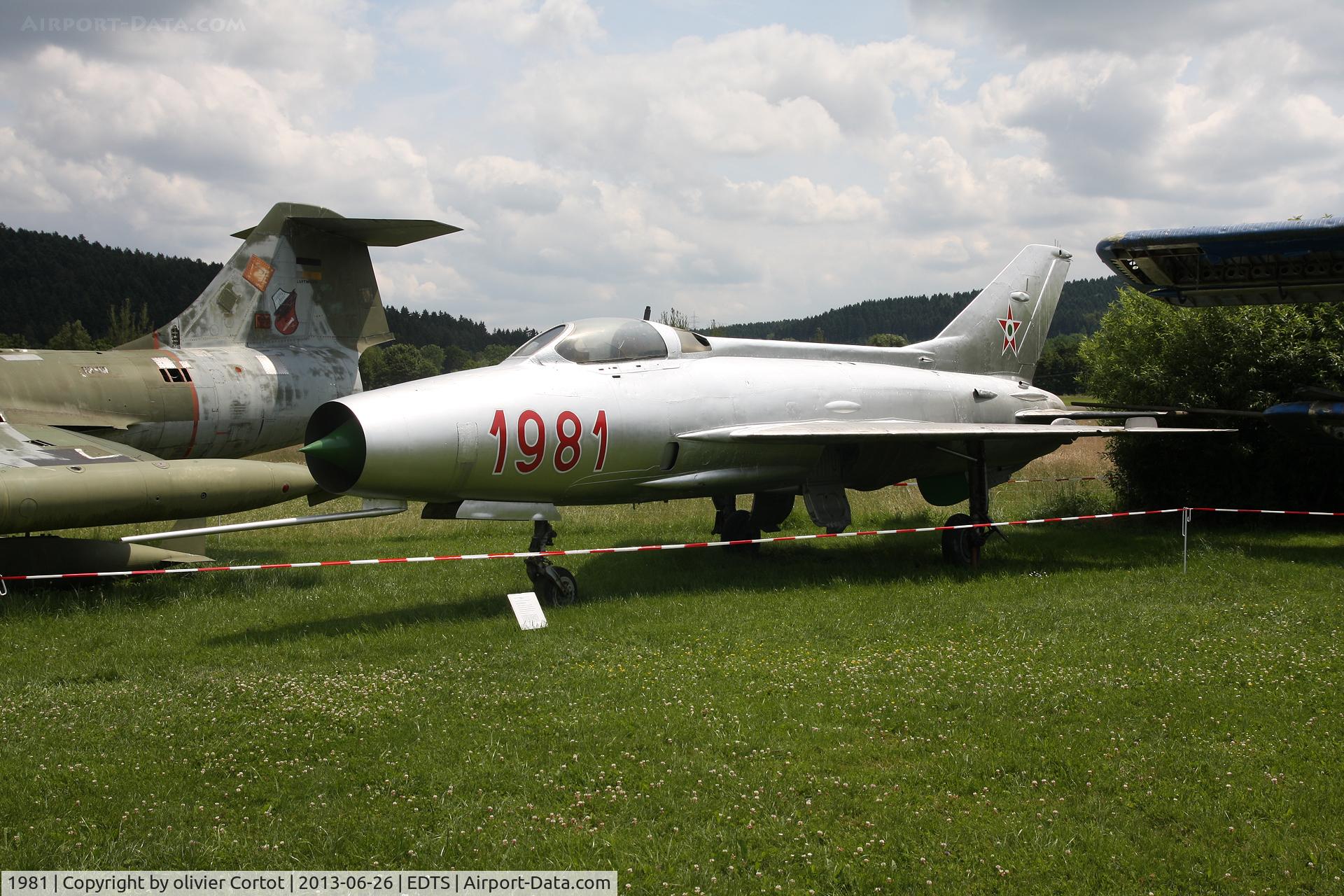 1981, 1956 Mikoyan-Gurevich MiG-21F-13 C/N 1981, preserved