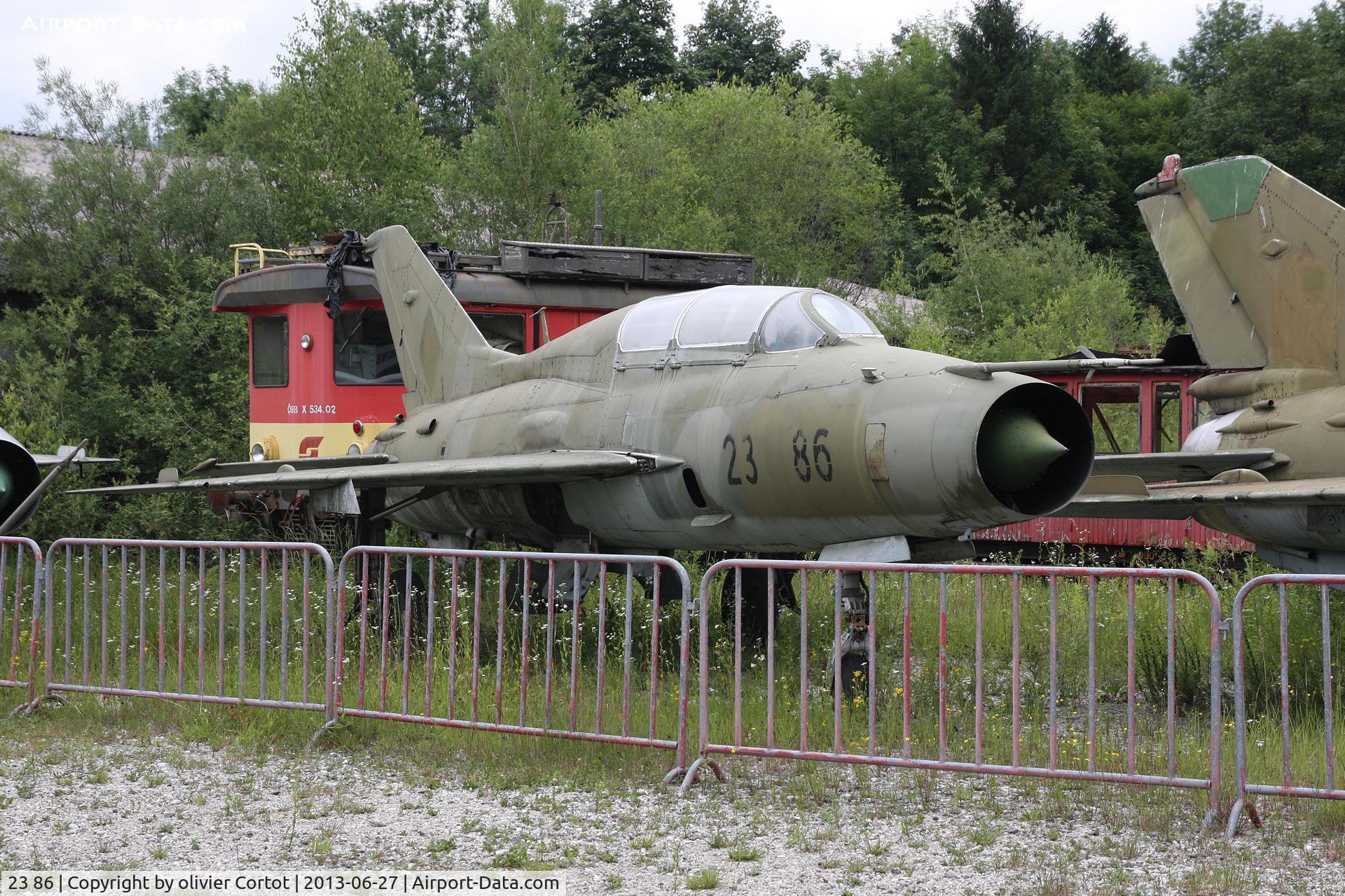 23 86, 1964 Mikoyan-Gurevich MiG-21U-400 C/N 661119, in an austrian museum