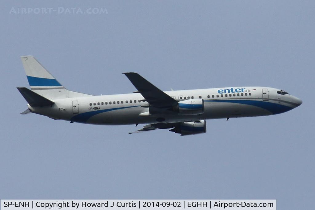 SP-ENH, 1997 Boeing 737-405 C/N 25795, Enter Air, departing on a charter.