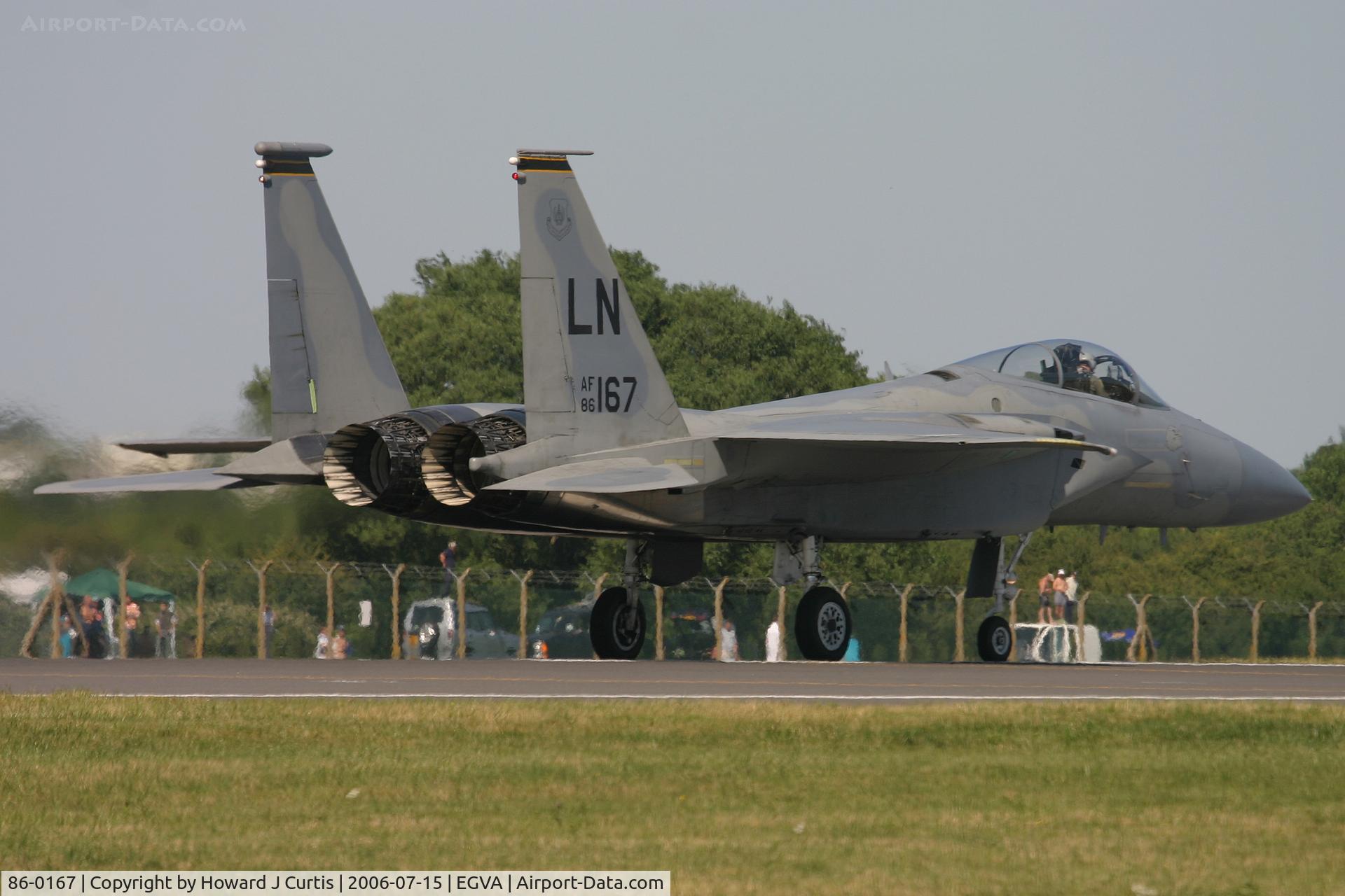 86-0167, 1986 McDonnell Douglas F-15C Eagle C/N 1016/C395, RAIT 2006.