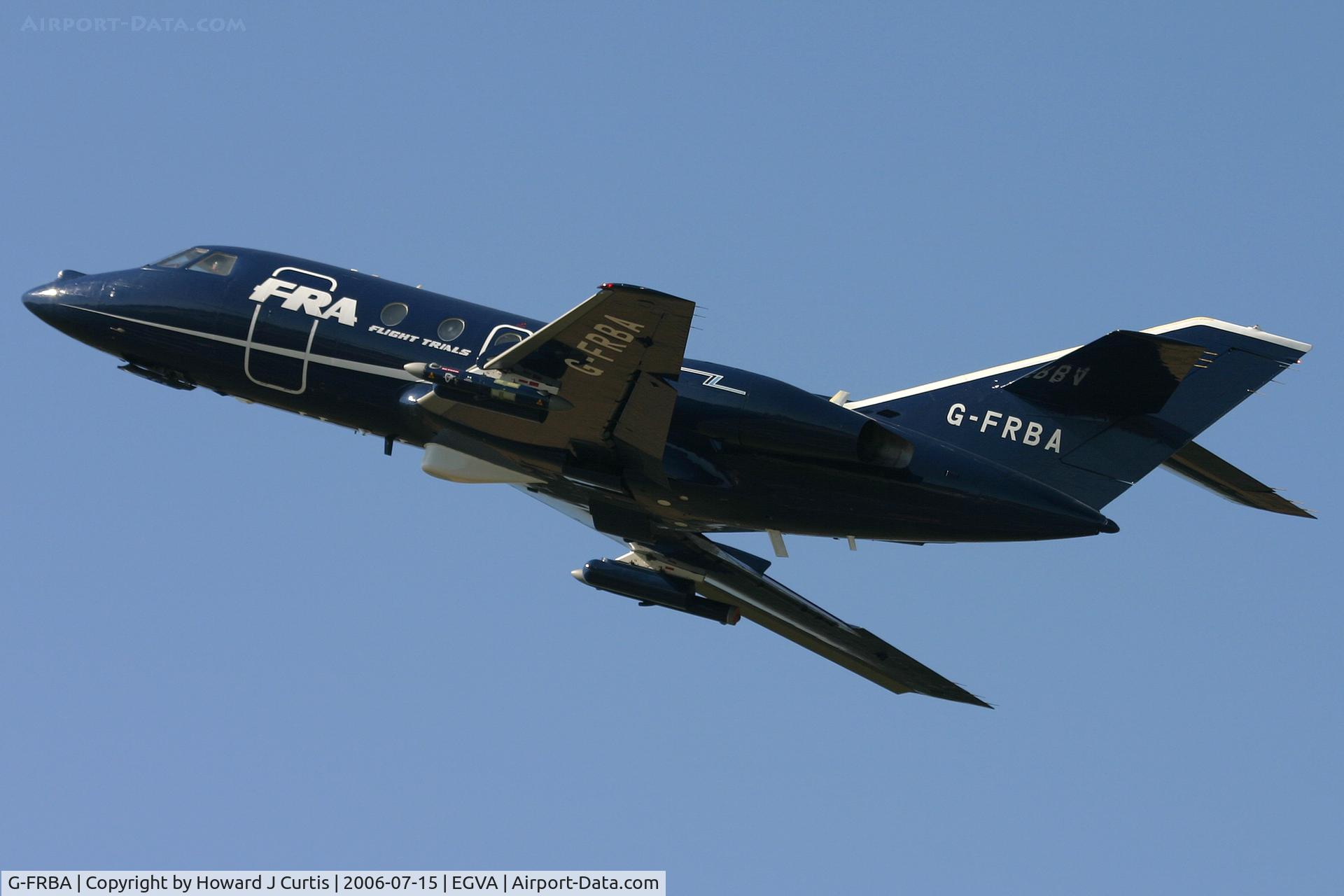 G-FRBA, 1970 Dassault Falcon 20 C/N 178, RIAT 2006. Trials aircraft.