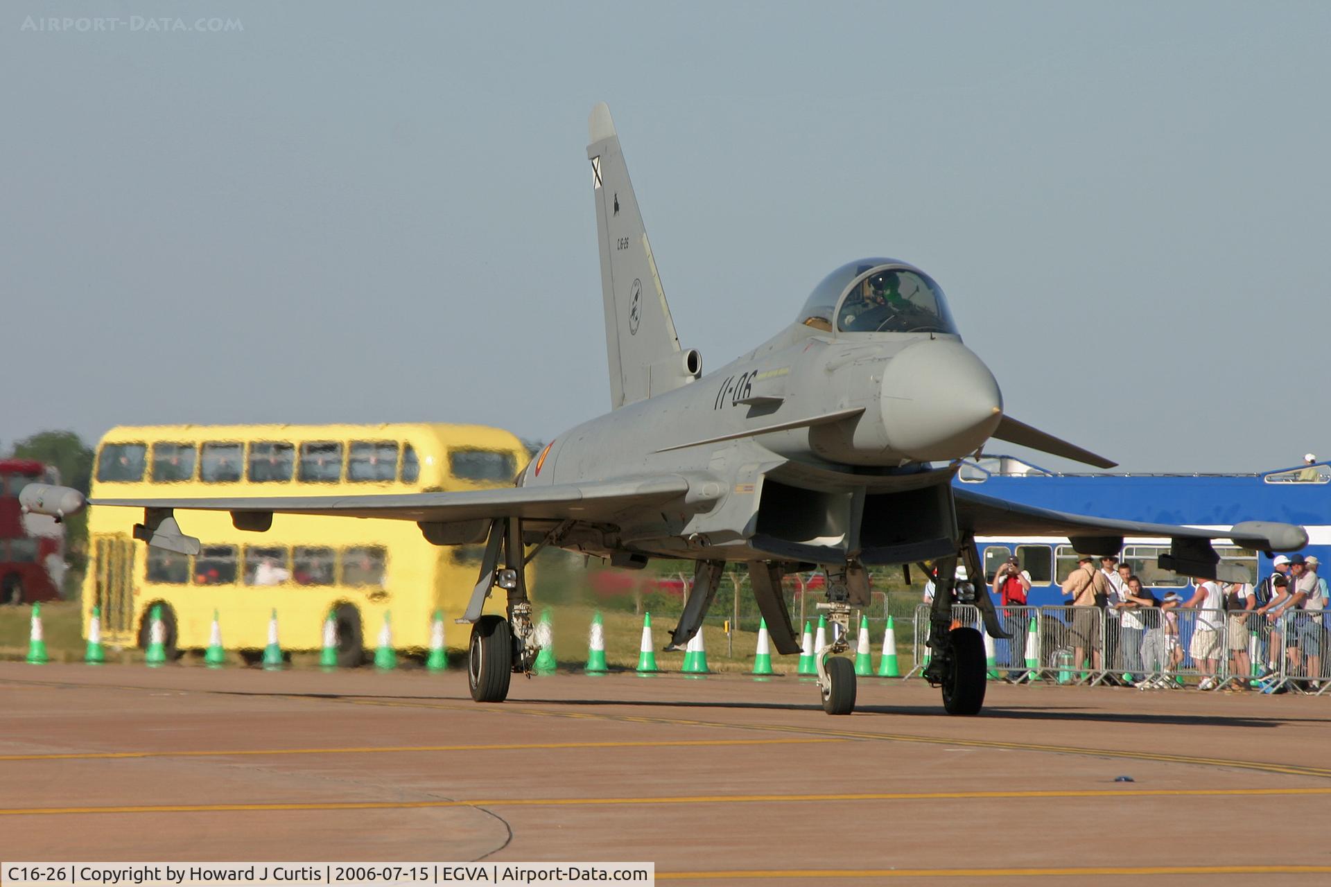 C16-26, Eurofighter EF-2000 Typhoon S C/N SS006, RIAT 2006.
