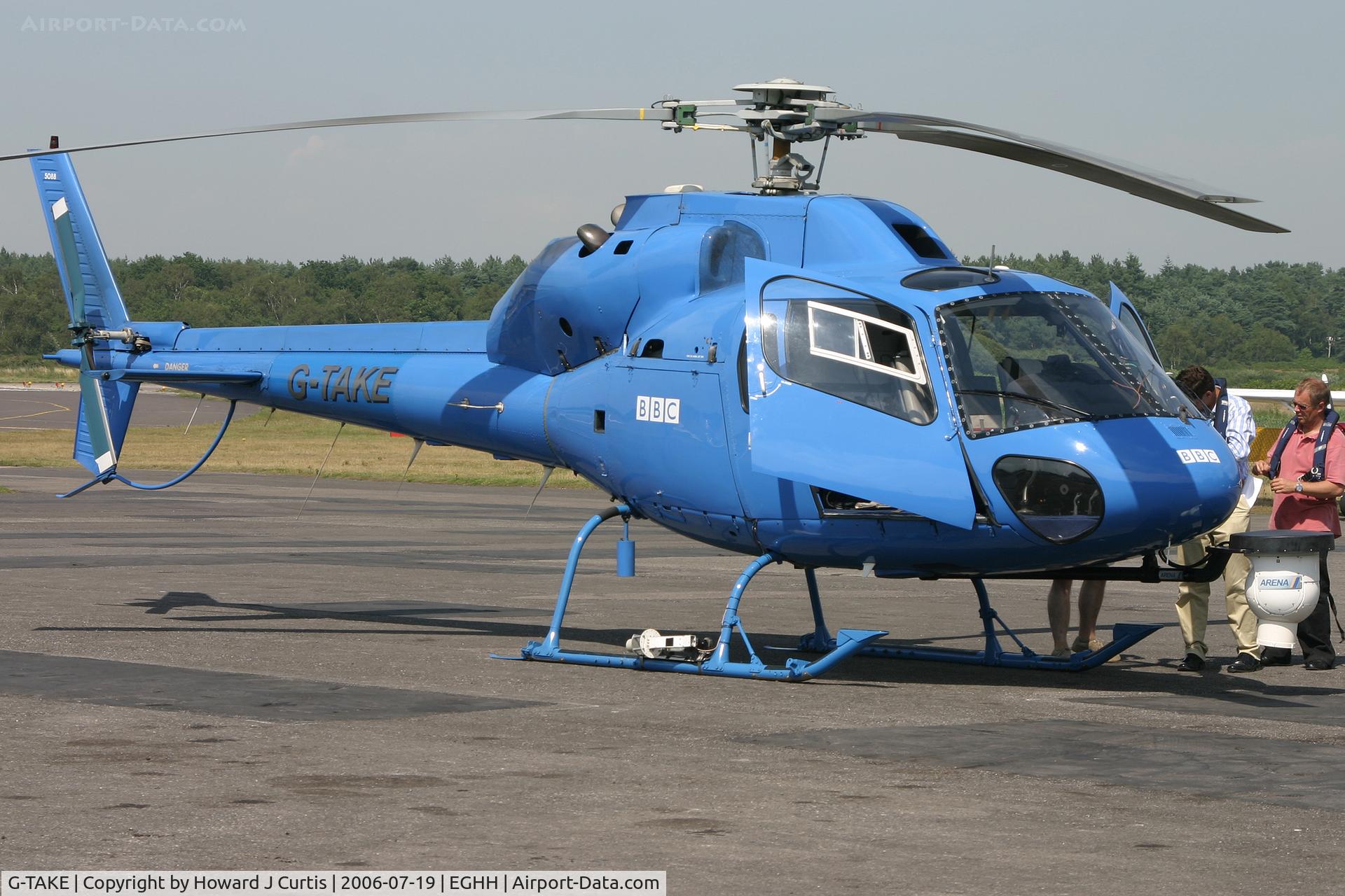 G-TAKE, 1981 Aerospatiale AS-355F-1 Ecureuil 2 C/N 5088, Used by the BBC for aerial photography.