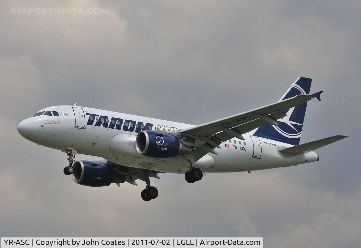YR-ASC, 2007 Airbus A318-121 C/N 3220, Finals to 27L