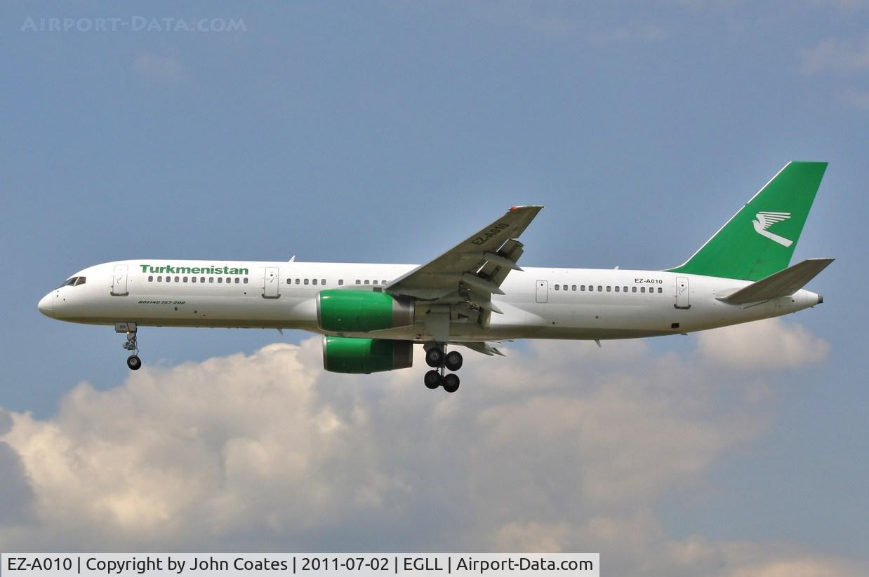 EZ-A010, 1991 Boeing 757-23A C/N 25345, Finals to 27L