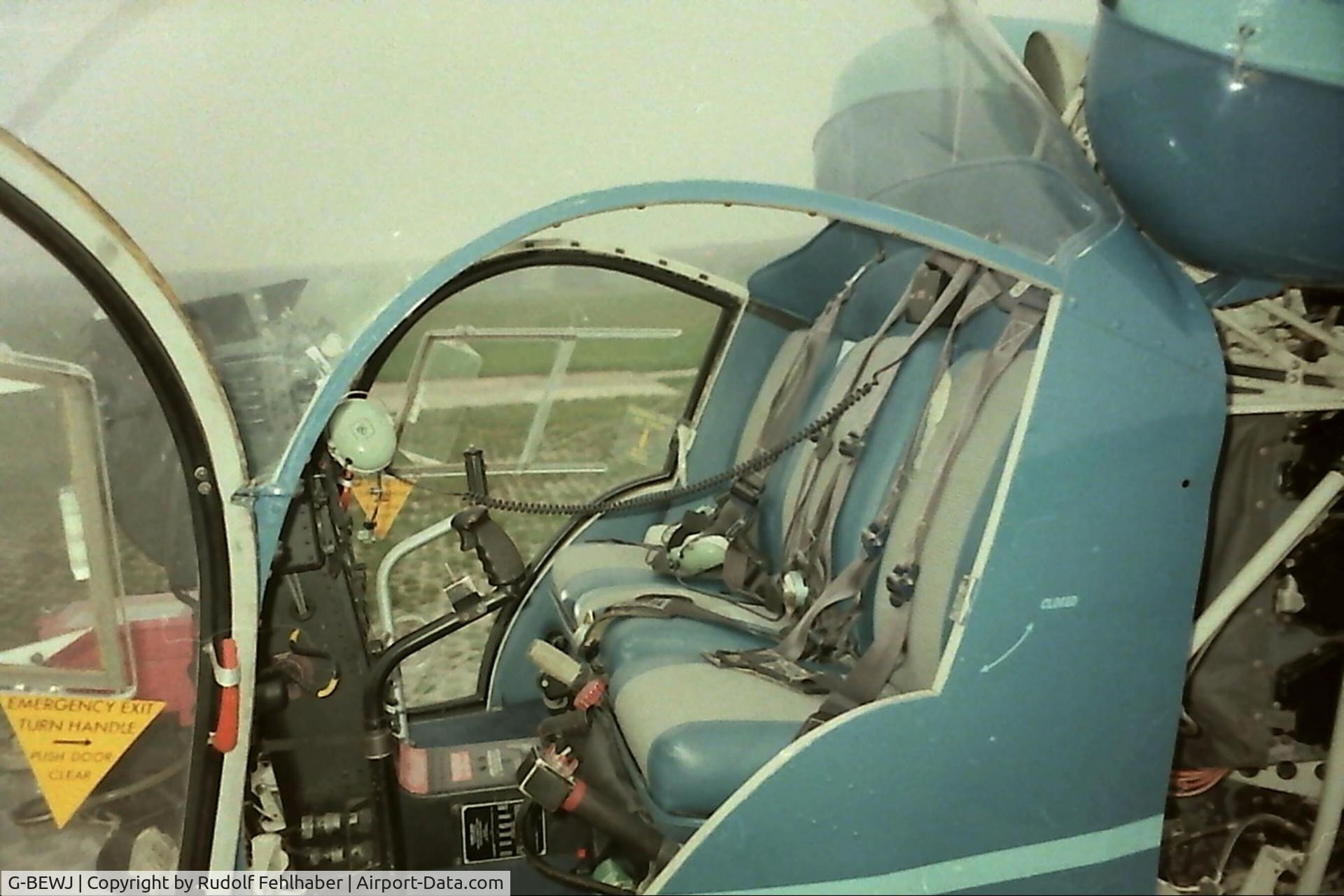 G-BEWJ, 1967 Westland AB-47G-3B-1 C/N WAP-122, seen South England 1994