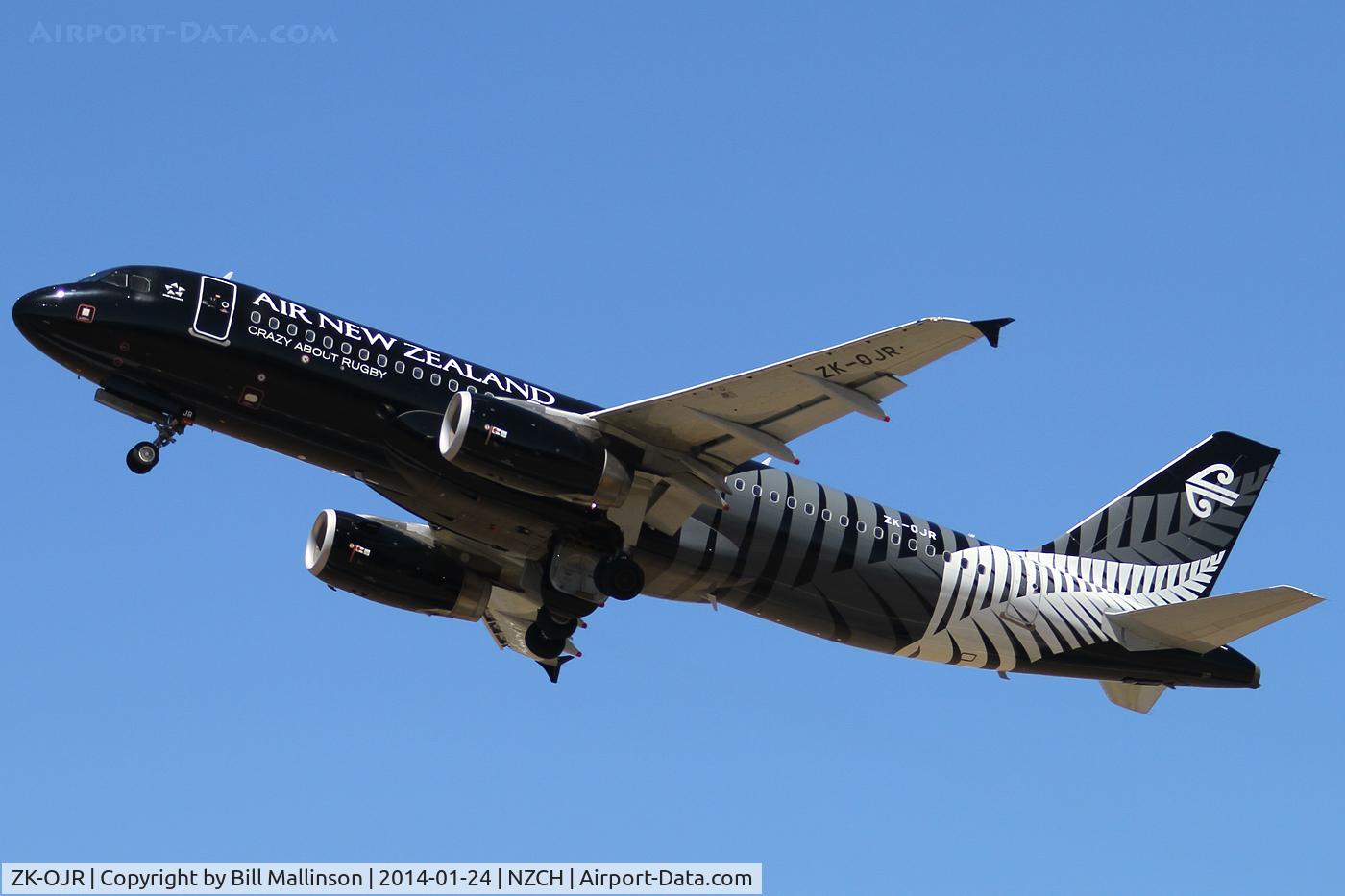 ZK-OJR, 2011 Airbus A320-232 C/N 4884, off to AKL from 02