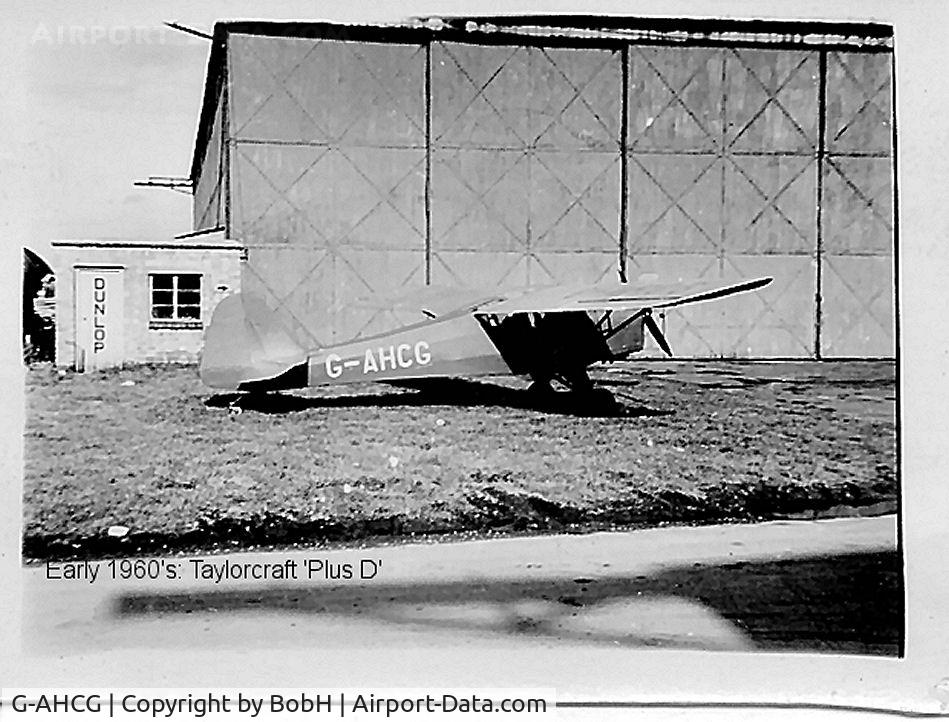 G-AHCG, 1942 Taylorcraft Plus D C/N 206, G-AHCG taken in the early 1960's.