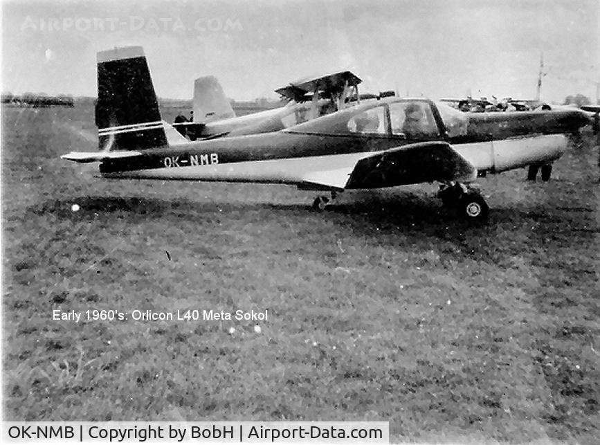 OK-NMB, 1959 Orlican L-40 Meta Sokol C/N 150708, OK-NMB in early 1960 just prior to its re- registration as G-APUE.