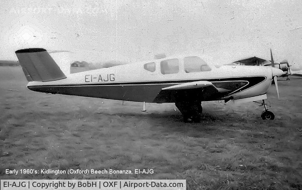 EI-AJG, Beech Bonanza C/N D4789, EI-AJG at Kidligton (Oxford) in 1959 or 1960. Sold soon after this was taken and is now G-APTY