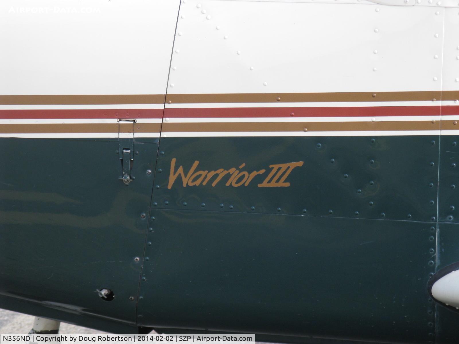 N356ND, 2003 Piper PA-28-161 Cherokee Warrior III C/N 2842184, 2003 Piper PA-28-161 WARRIOR III, Lycoming O-320-D3G 160 Hp, logo