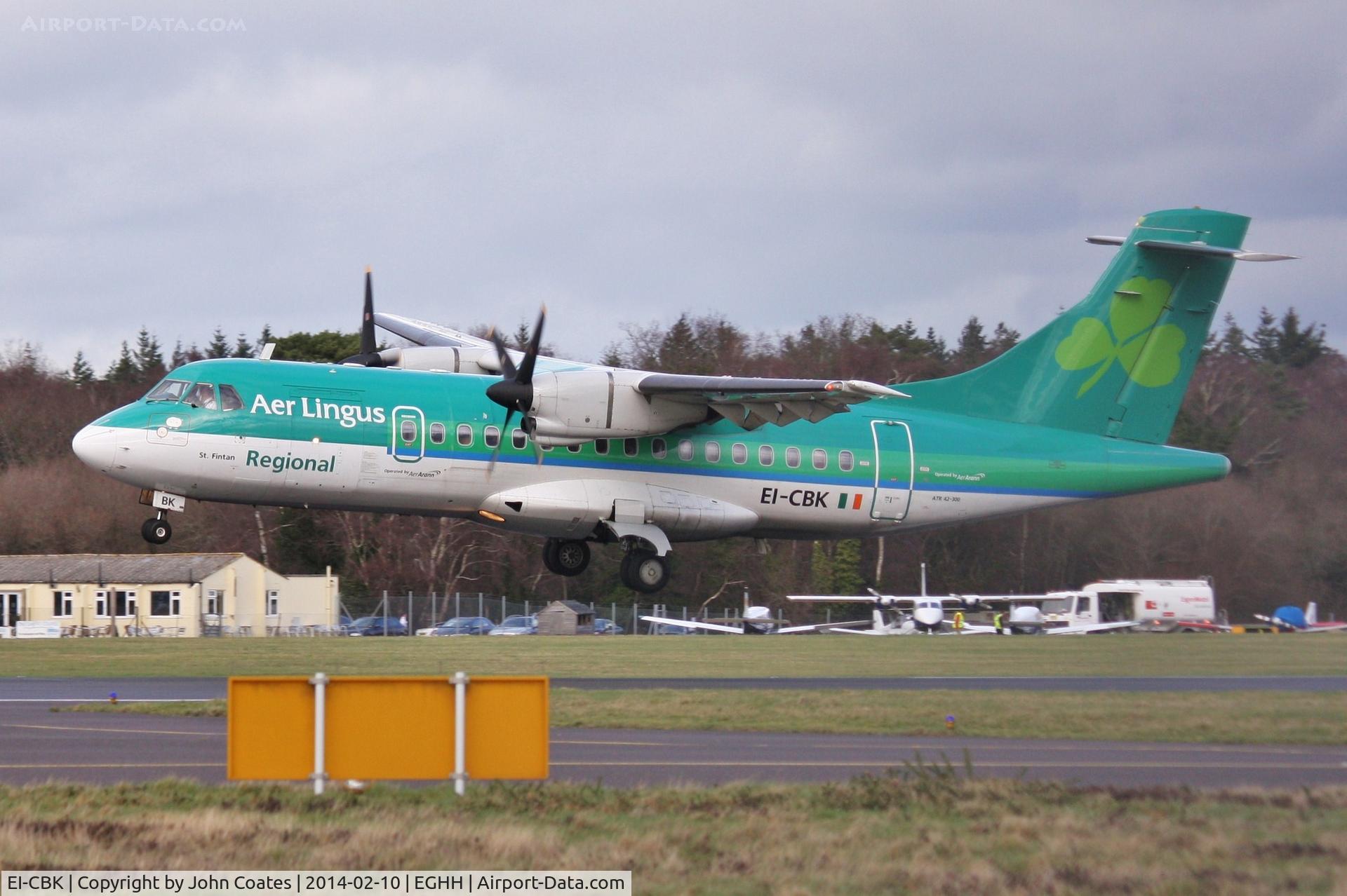 EI-CBK, 1990 ATR 42-300 C/N 199, Arriving from Dublin