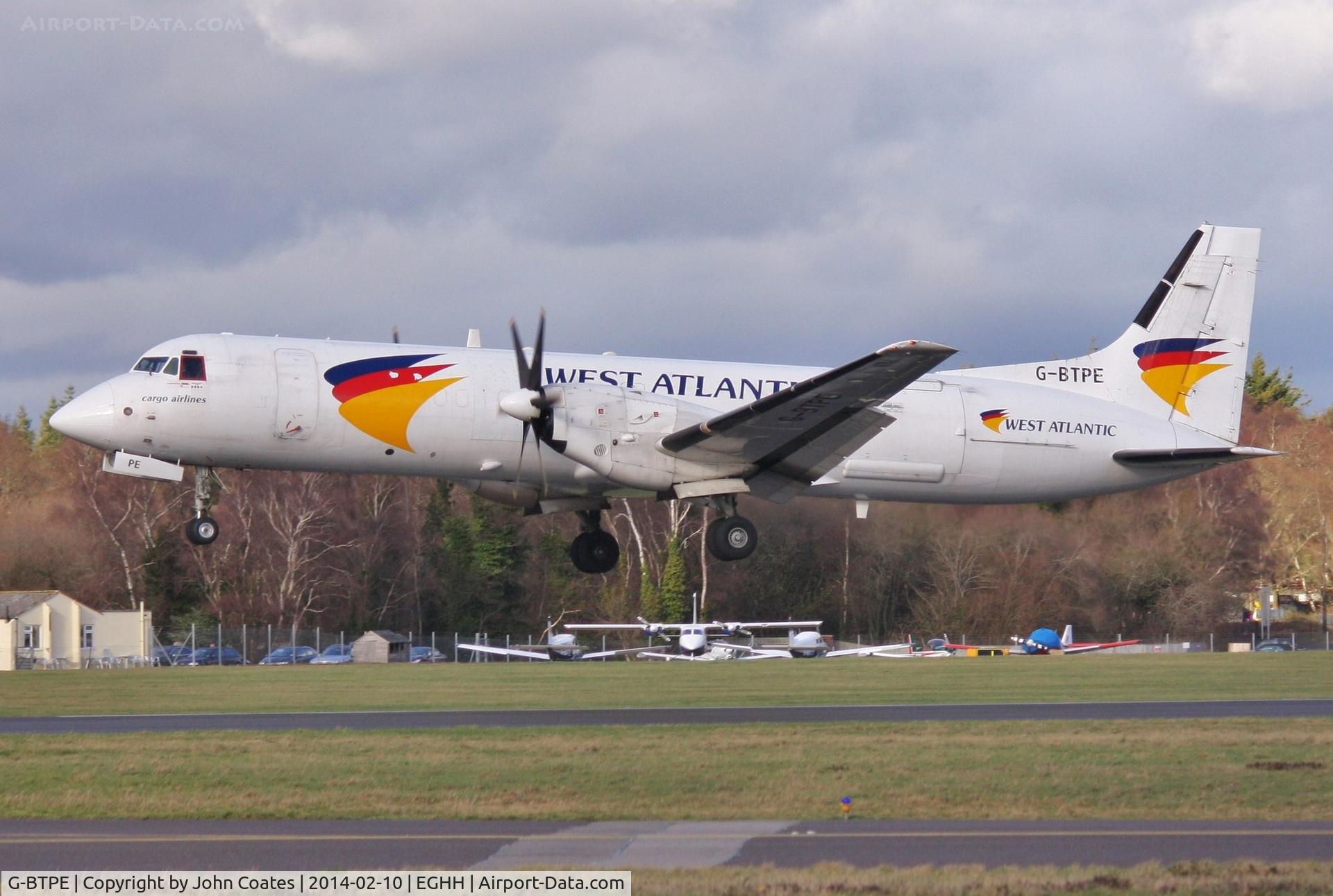 G-BTPE, 1989 British Aerospace ATP C/N 2012, About to land 26