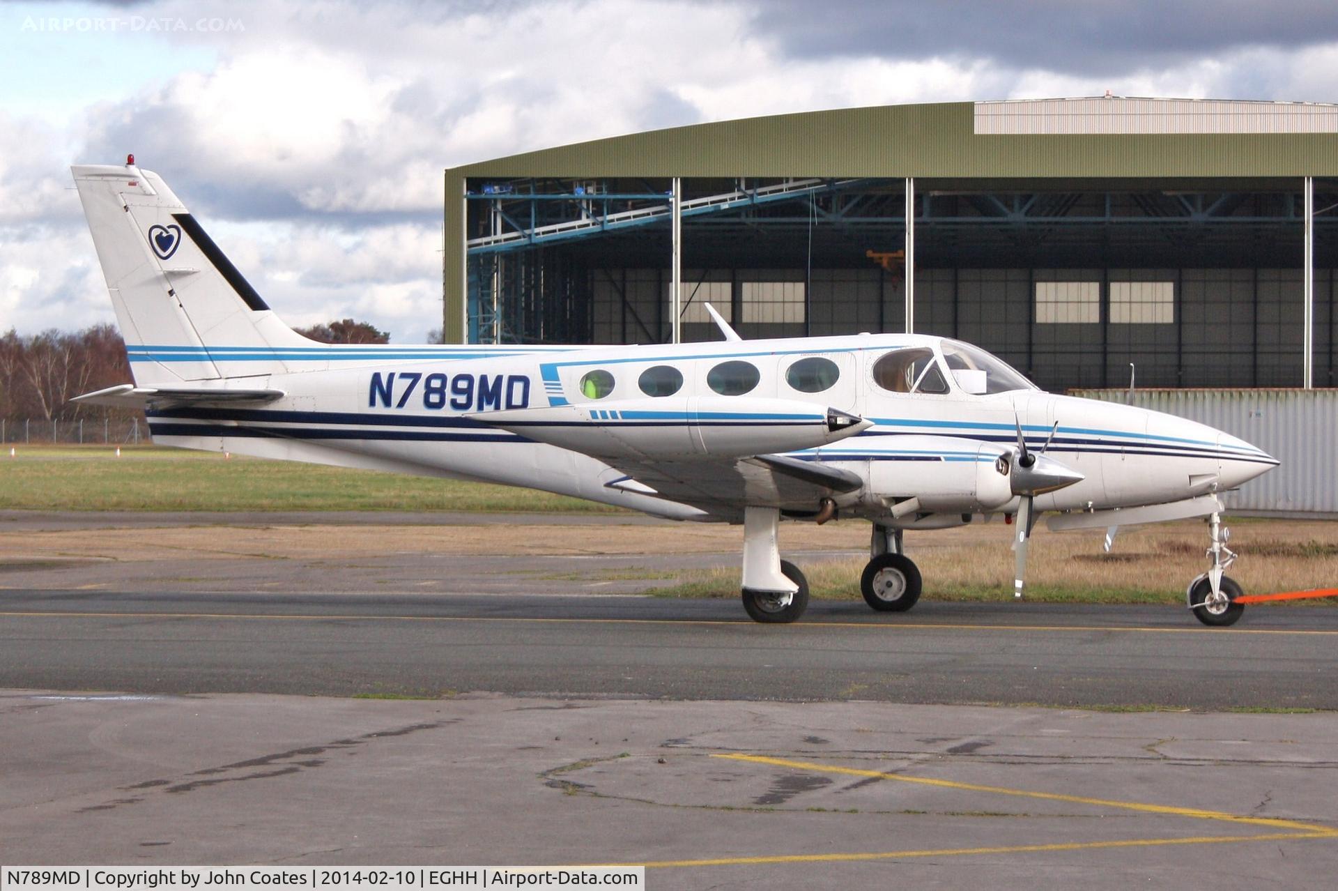 N789MD, 1980 Cessna 340A C/N 340A1021, Being towed to paintshop