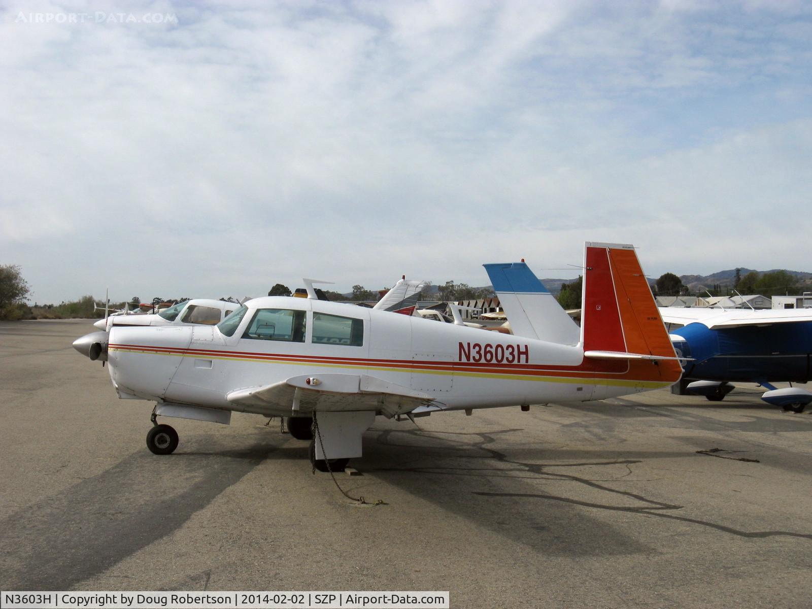 N3603H, 1977 Mooney M20C Ranger C/N 20-1240, 1977 Mooney M20C RANGER, Lycoming O-360-A1D 180 hp