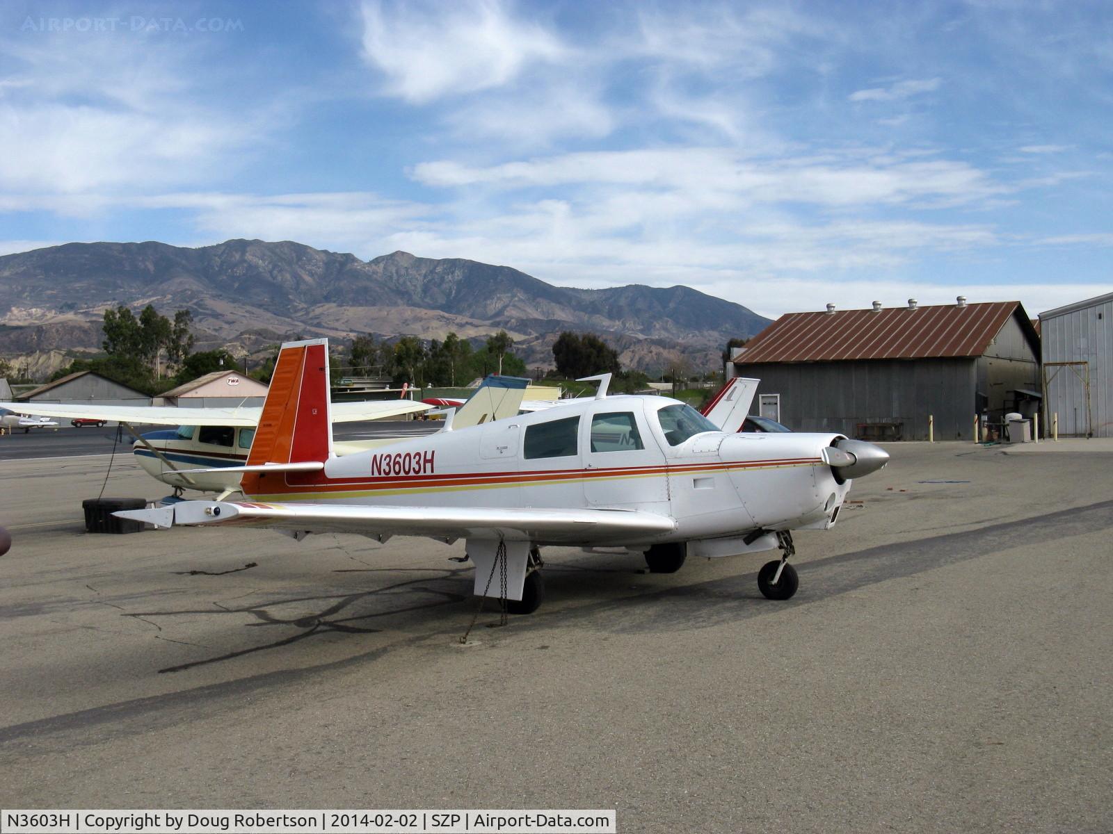 N3603H, 1977 Mooney M20C Ranger C/N 20-1240, 1977 Mooney M20C RANGER, Lycoming O-360-A1D 180 Hp