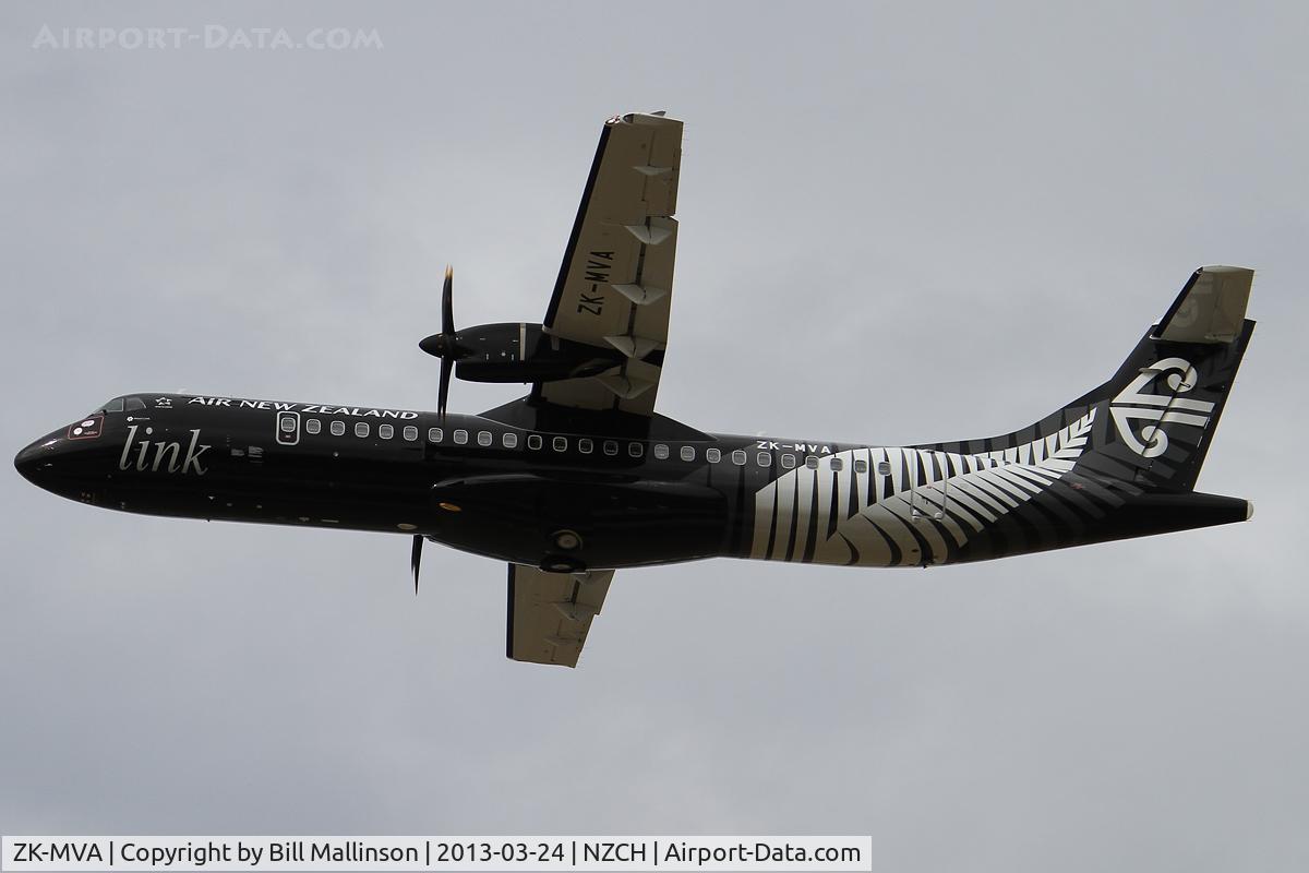 ZK-MVA, 2012 ATR 72-600 (72-212A) C/N 1051, away from 02