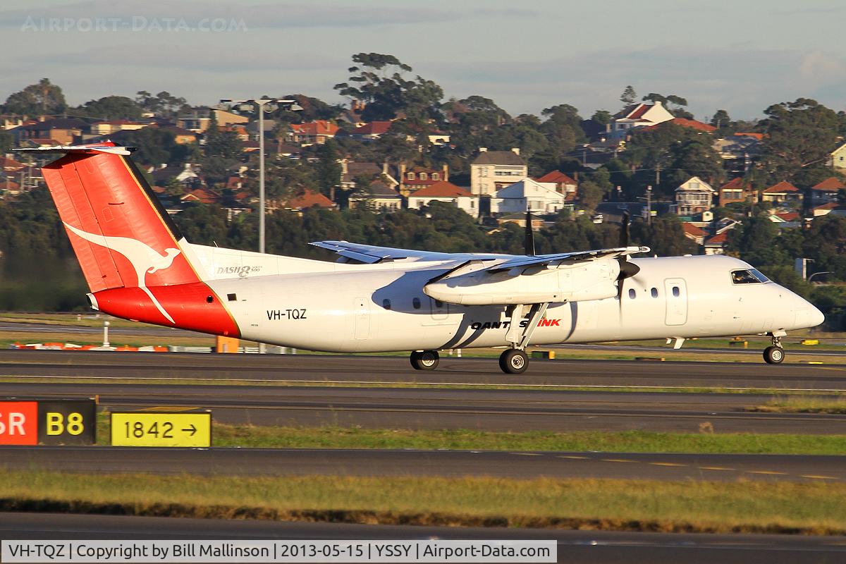 VH-TQZ, 2000 De Havilland Canada DHC-8-315Q Dash 8 C/N 555, rotating from 34L